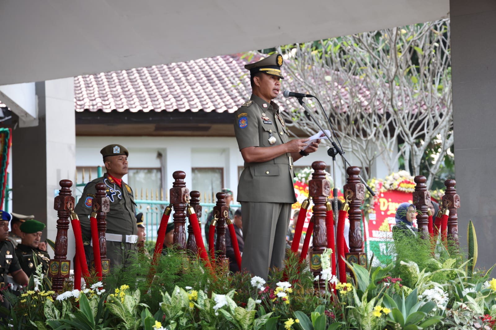HUT ke-74 Satpol PP dan HUT ke-62 Satlinmas tingkat Kabupaten Bogor.