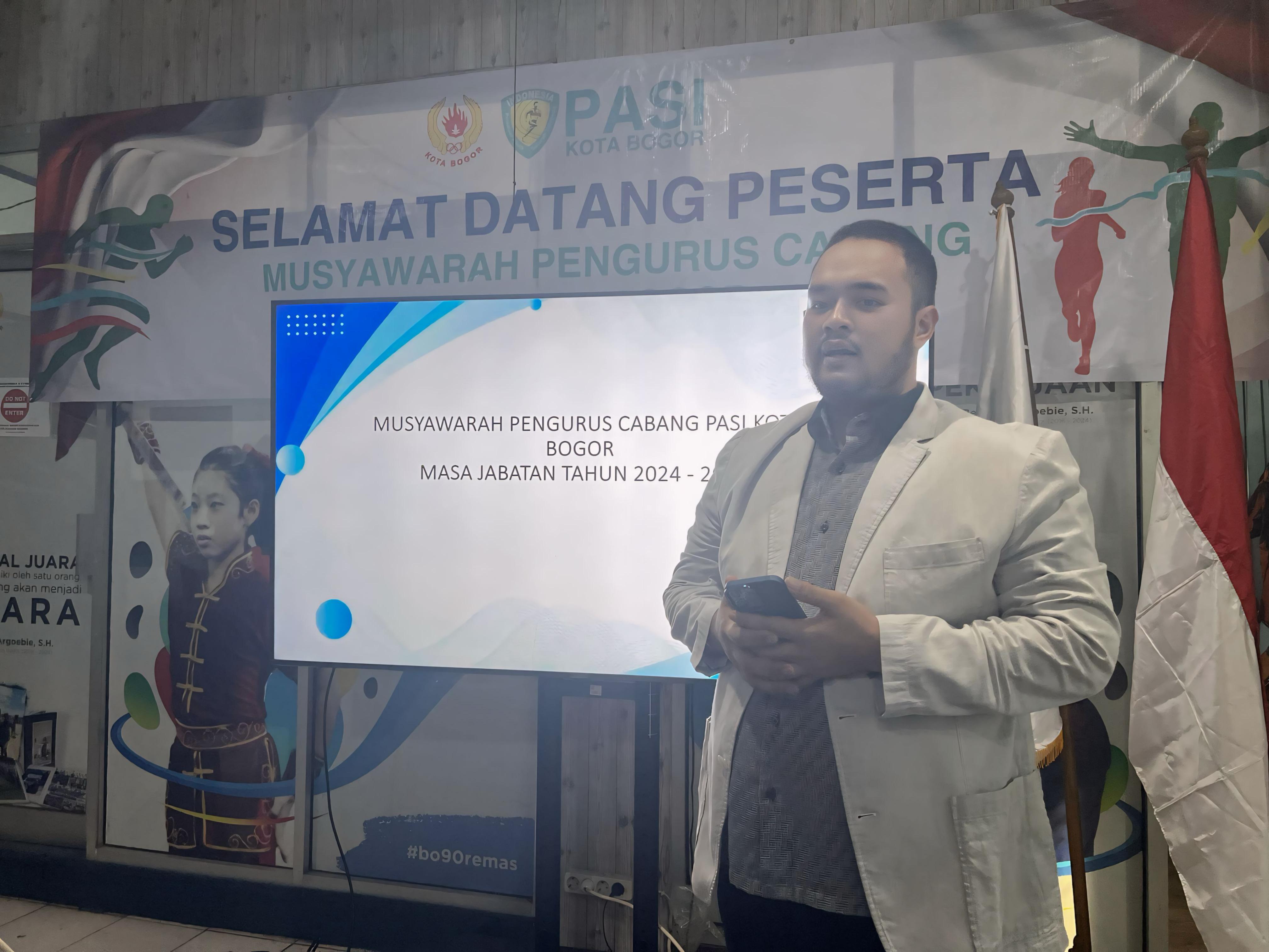 Tri Riyanto Andika Putra terpilih secara aklamasi untuk memimpin Persatuan Atletik Seluruh Indonesia (PASI) Kota Bogor periode 2024-2028 pada musyawarah cabang (muscab). (PASI Kota Bogor)