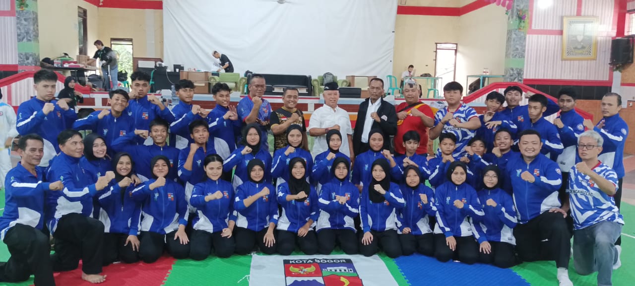 Tim pencak silat Kota Bogor meraih juara umum di Pekan Olahraga Pelajar Wilayah Daerah (Popwilda) 1 Jawa Barat di Padepokan PSHT, Depok pada 21-24 Mei 2024. (Istimewa)