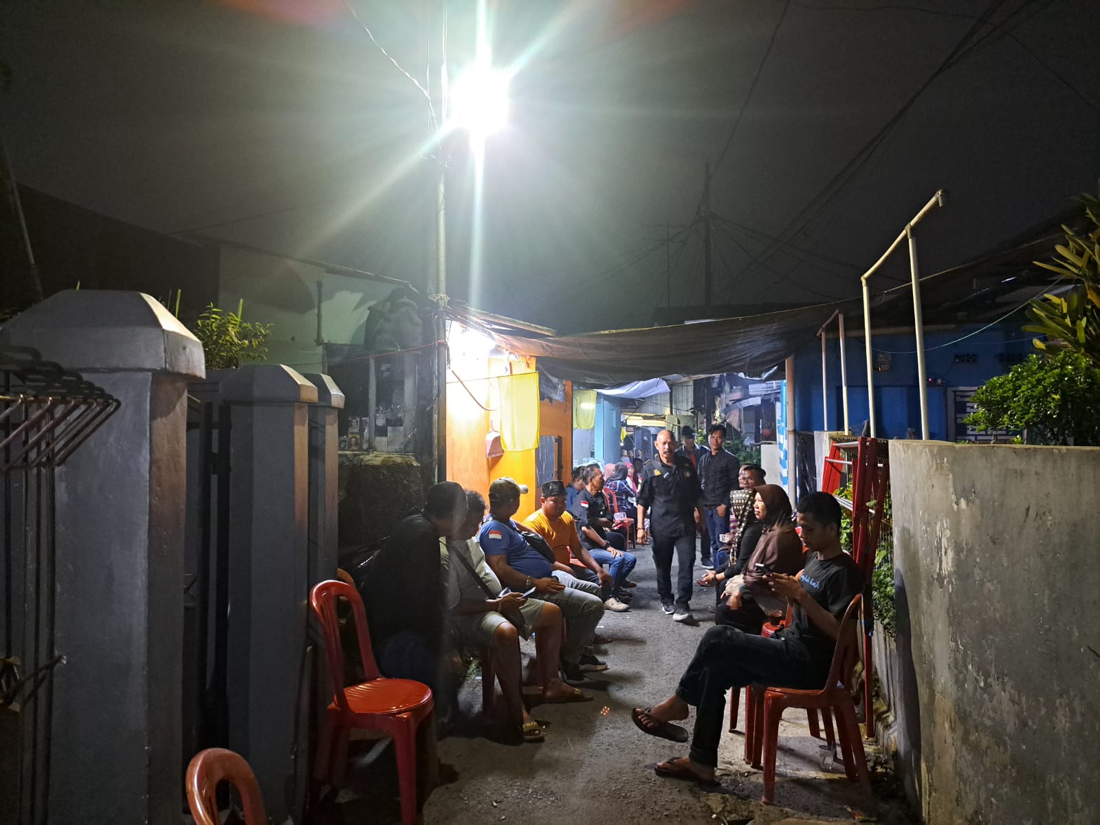 Suasana rumah korban penganiayaan di Gang Pasama, Kelurahan Ciwaringin, Kecamatan Bogor Tengah.