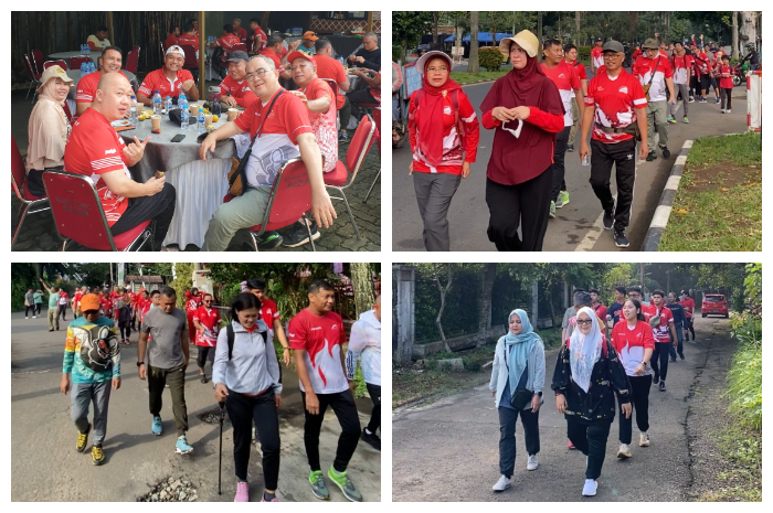 Komunitas Sunday Walking (SW) kembali memulai rutinitas mingguan dengan memilih rute pendek pada Minggu (26/5/2024).