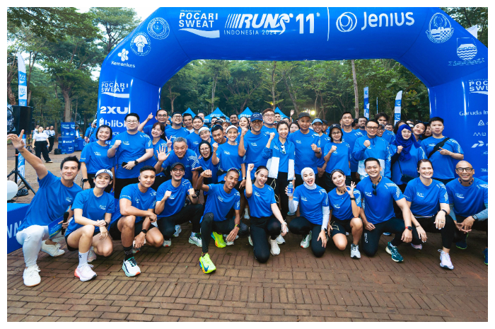 Persapan gelaran Pocari Sweat Run Indonesia 2024 yang bakal berlangsung di Bandung, Jawa Barat.