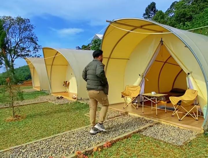 Drajih Nature Camp yang berlokasi di Desa Tajurhalang, Kecamatan Cijeruk, Kabupaten Bogor, Jawa Barat.