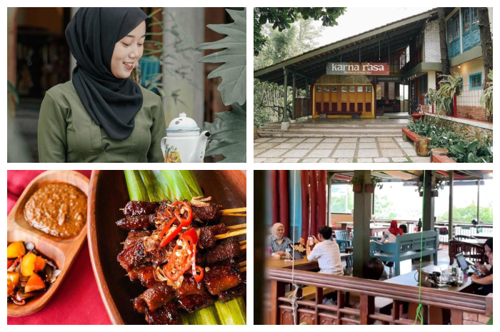 Restoran dan kedai kopi Karna Rasa yang berlokasi di Jalan Cilubang Mekar No. 8, Kelurahan Situgede, Kecamatan Bogor Barat, Kota Bogor.