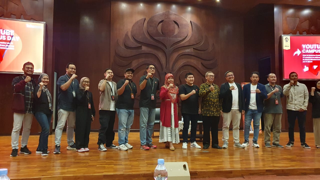 YouTube Campus Day yang digelar Telkomsel bekerja sama dengan YouTube di Universitas Indonesia.