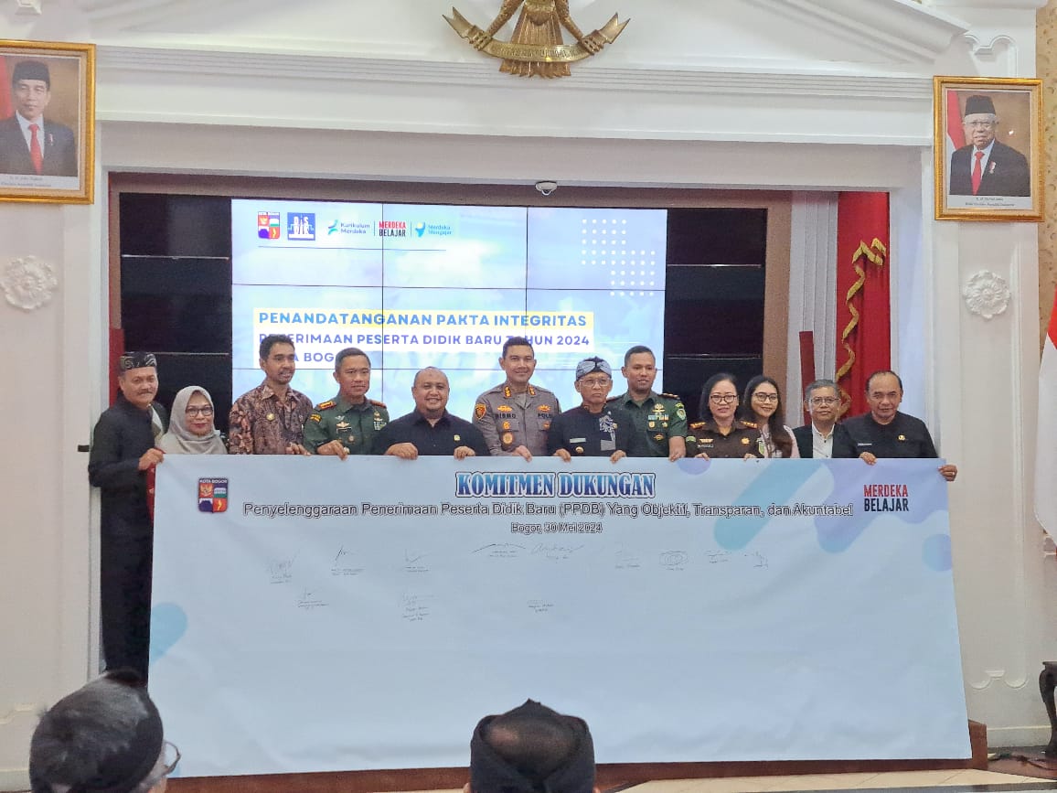 Kick Off PPDB tahun ajaran 2024-2025 yang diselenggarakan di Balai Kota Bogor pada Kamis (30/5/2024).