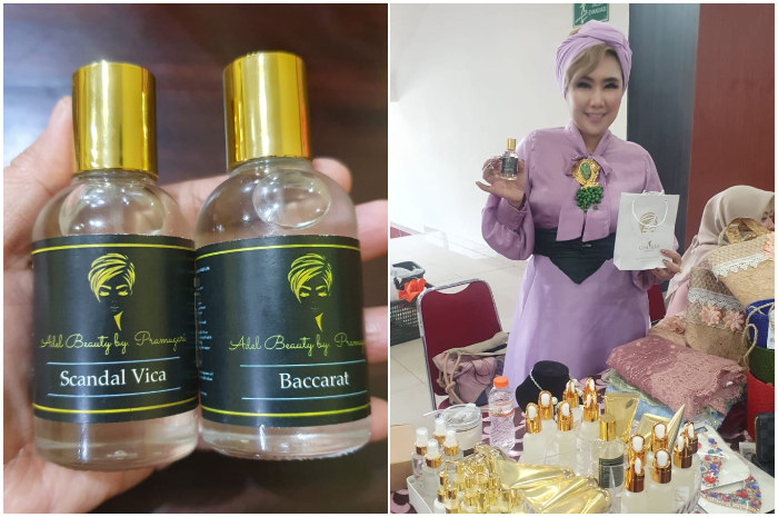 Parfum Adel Beauty, produk lokal Bogor yang sukes mengembangkan bisnisnya.