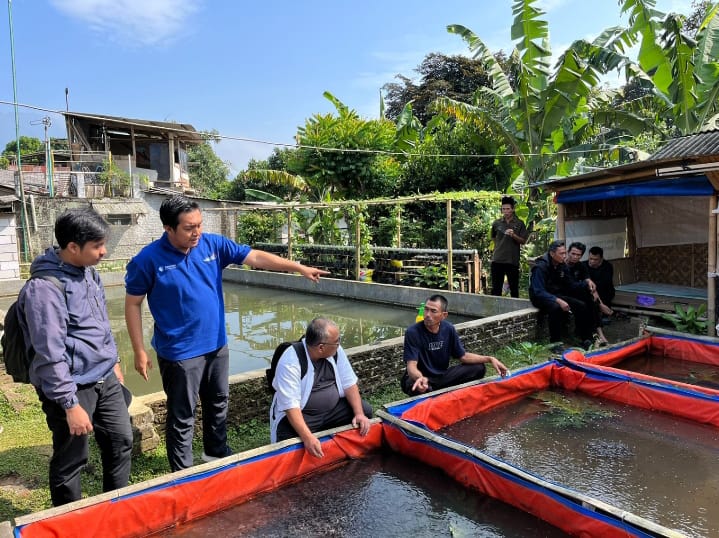 Warga di Desa Cigombong dan Ciburuy, Kecamatan Cigombong, ikut pengembangan inovasi peternakan ikan tawar di Taman Kehati Lido.