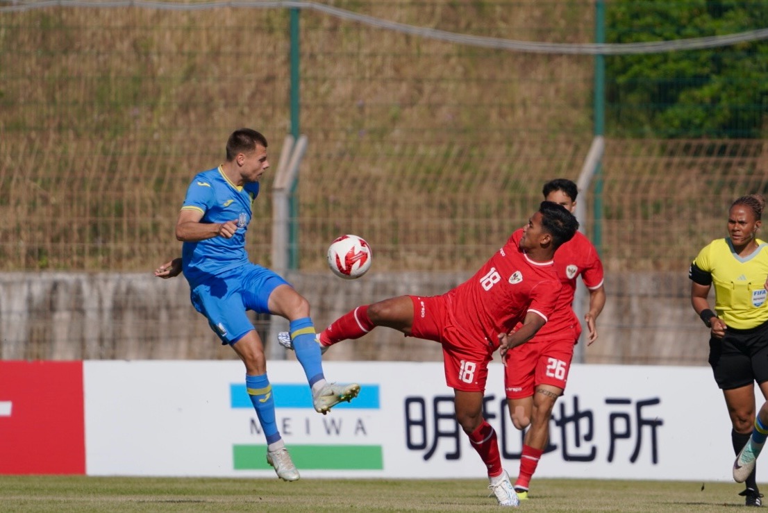 Timnas Indonesia U-20 kalah telak 0-3 dari Ukraina dalam pertandingan di Stade Jules Ladoum&egrave;gue pada Selasa (4/6/2024) malam WIB.