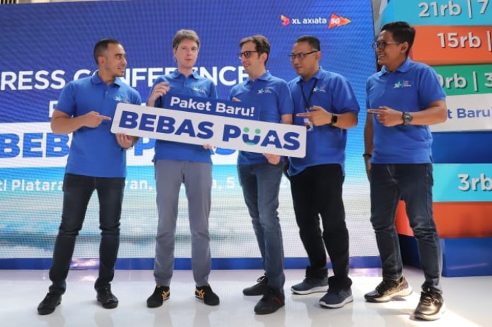 Peluncuran paket baru XL Axiata &ldquo;Bebas Puas&rdquo; di Jakarta, Rabu (5/6/2024). Paket baru ini memiliki keunggulan berupa keleluasaan pelanggan untuk memilih paket sesuai isi kantong.