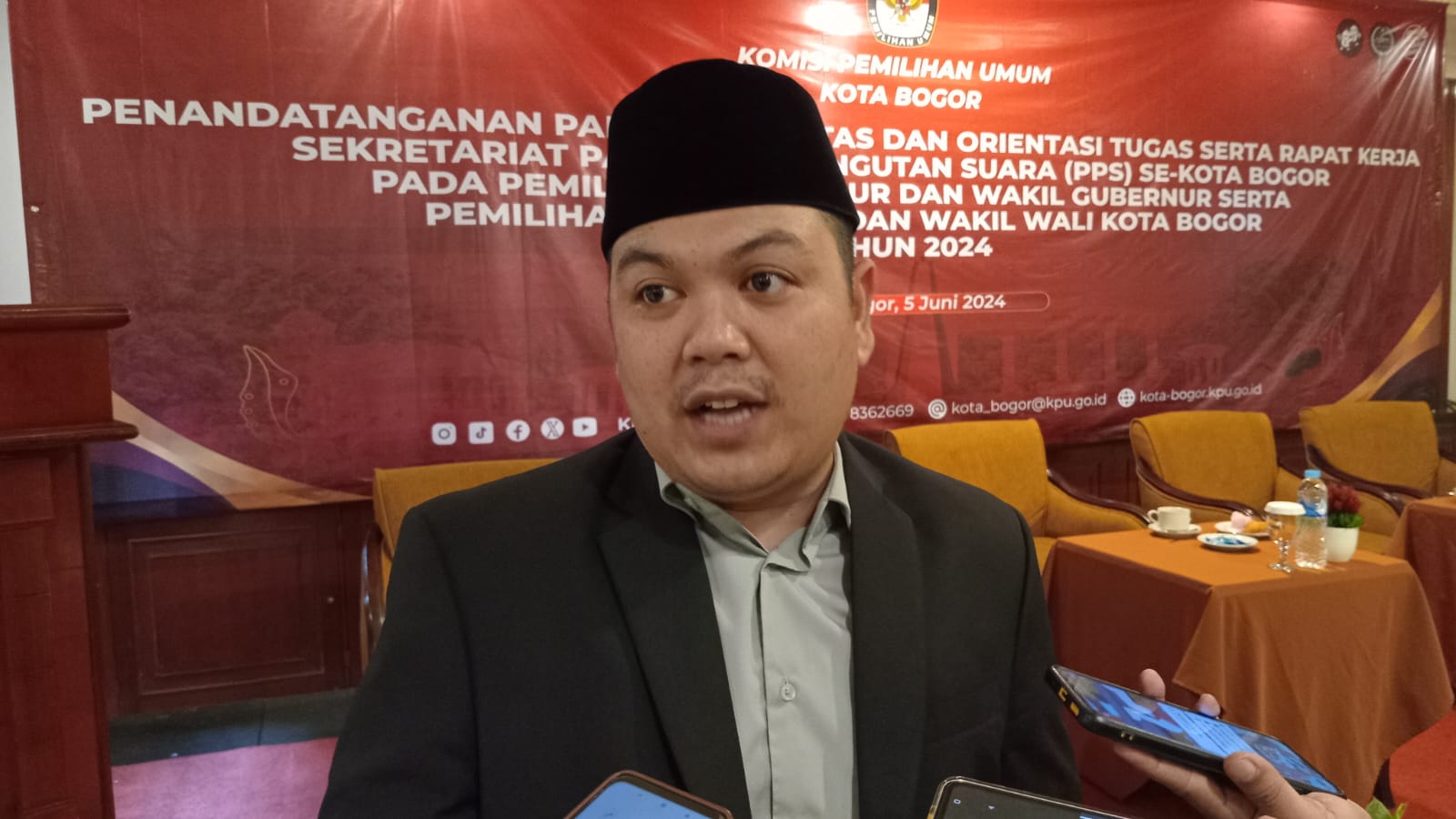Ketua KPU Kota Bogor, M Habibi Zaenal Arifin.