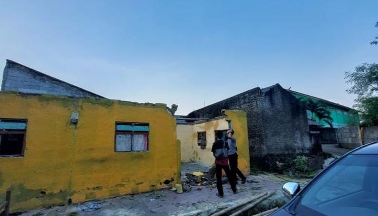 Rumah yang dirusak dan dicuri anak kandung di Bogor.
