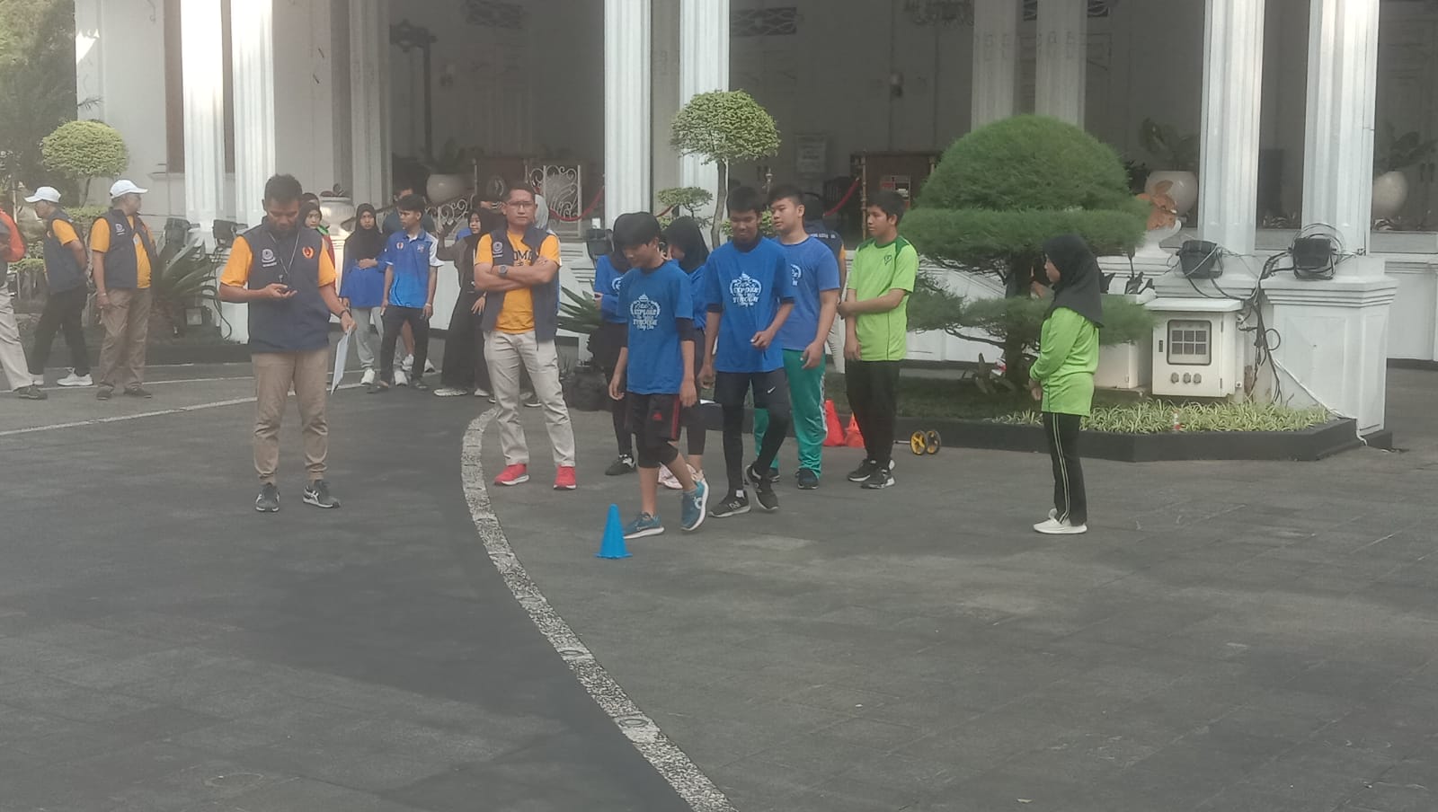 Seleksi atlet drum band yag dilakukan PDBI Kota Bogor. (Ruri/Radar Bogor)