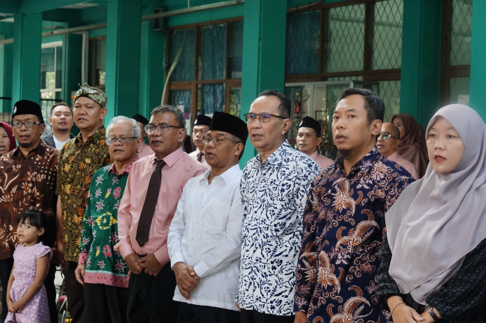 Pelepasan SMP IT BBS Kota Bogor berlangsung sederhana.