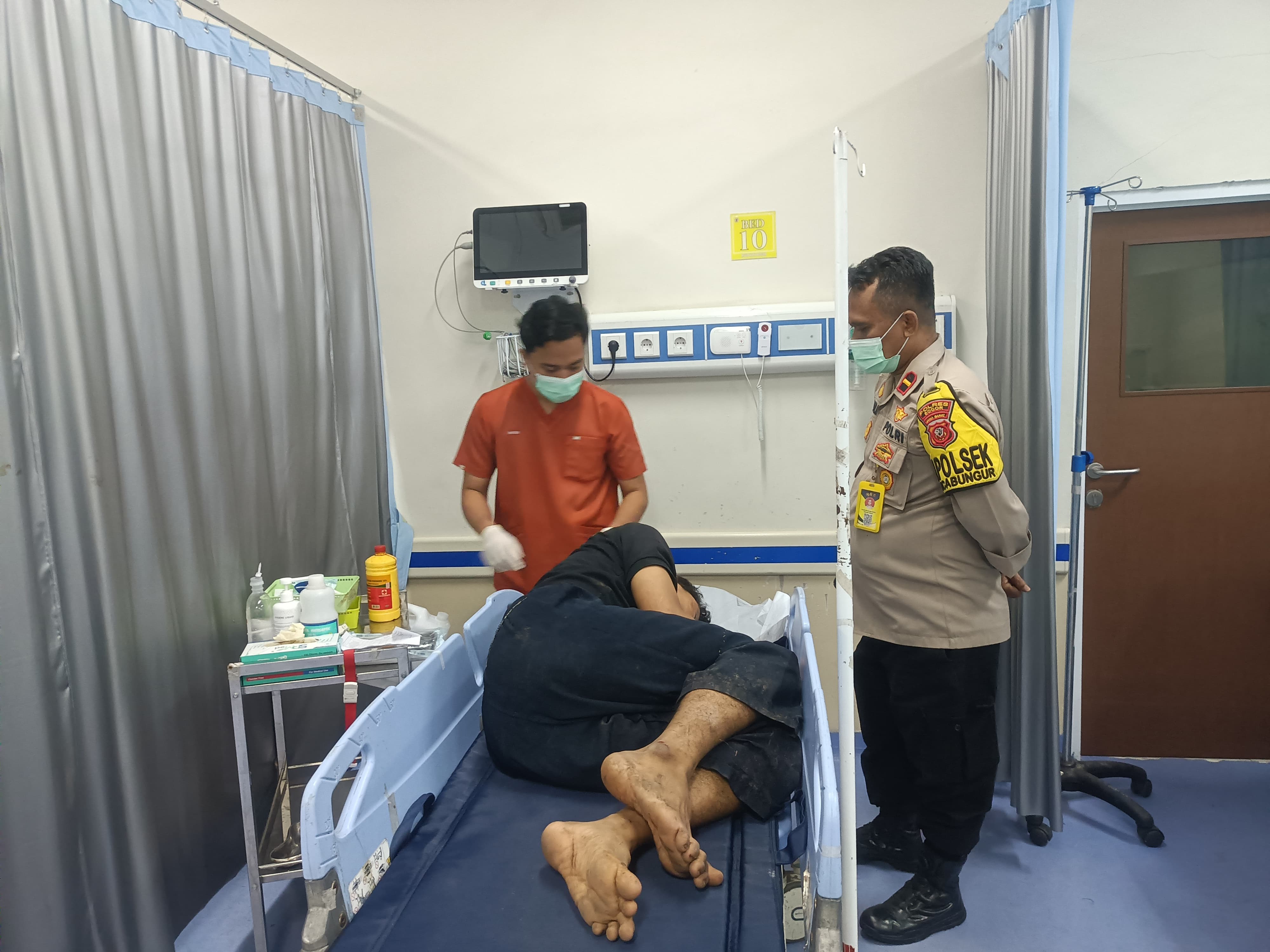 Maling di Bogor apes karena kejar-kejaran dengan polisi.
