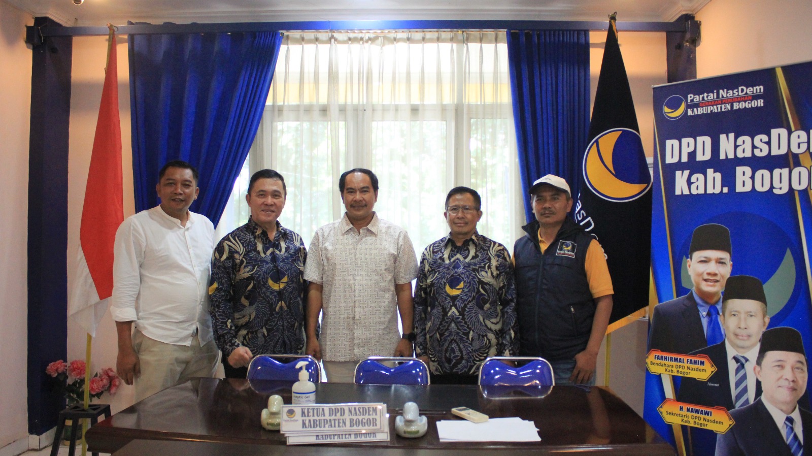 Bacabup Sulhajji Jompa ketika mengunjungi jajaran pengurus dan ketua DPD Nasdem Kabupaten Bogor, Jumat (14/6/2024)