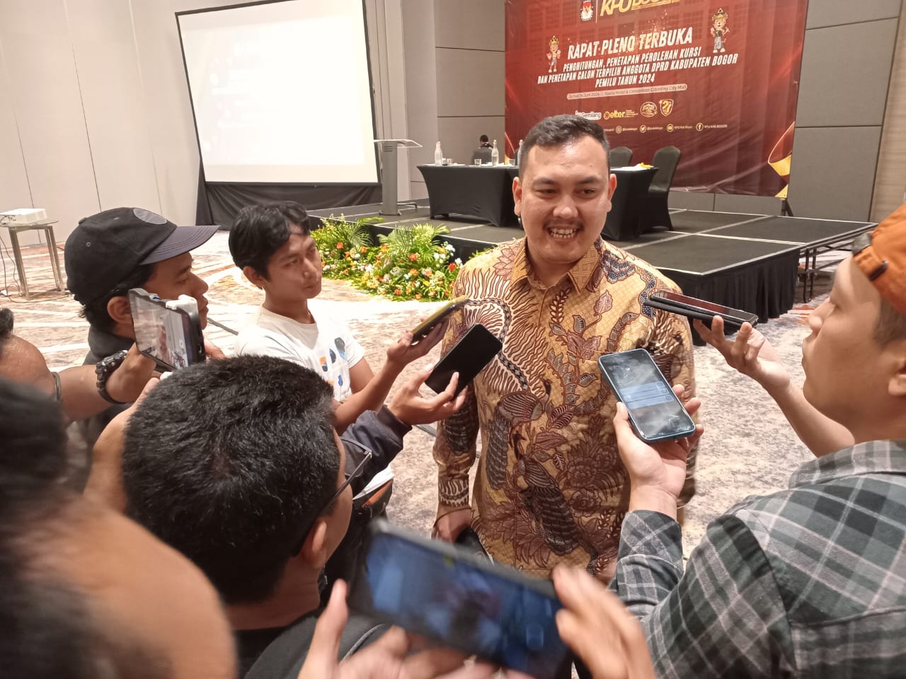 Ketua KPU Kabupaten Bogor. Muhammad Adi Kurnia.