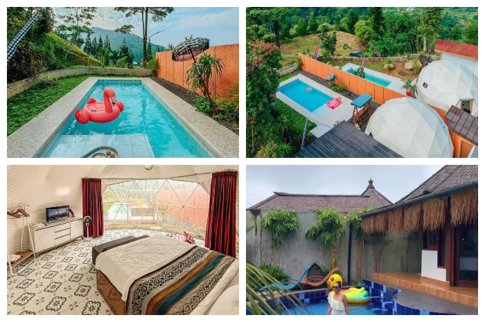 Glamping Kuy Puncak Cisarua yang berada di Jalan Curug Panjang, Desa Cilember, Kecamatan Cisarua, Kabupaten Bogor.