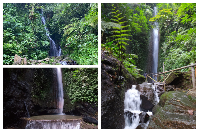 Curug Cibogo yang berada di Jl. Kebun Raya Cibodas, Desa Sindangjaya, Kecamatan Cipanas, Kabupaten Cianjur, Jawa Barat.