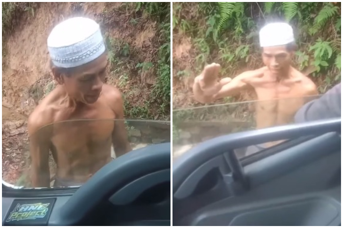 Pak Tedi, lansia 60 tahun yang viral karena perbaiki jalan di Leuwiliang Kabupaten Bogor.