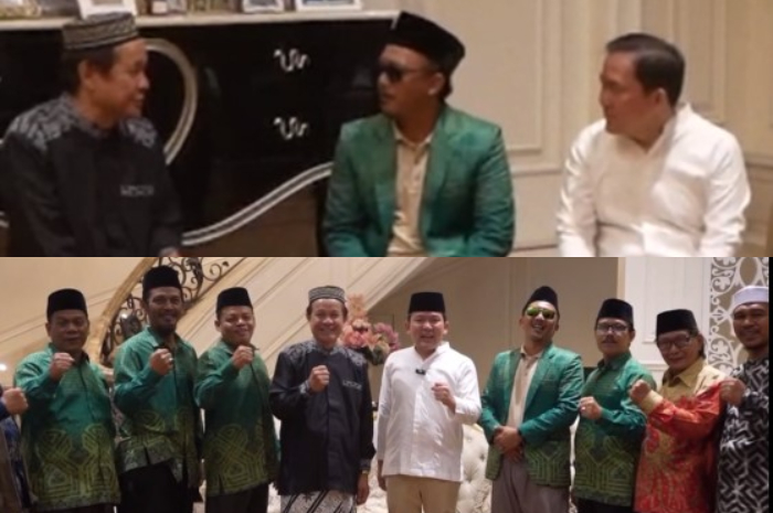 KH Mustofa Abdullah bin Nuh atau akrab disapa Kiai Toto atau Abah Toto bersilaturahmi dengan Dokter Rayendra.
