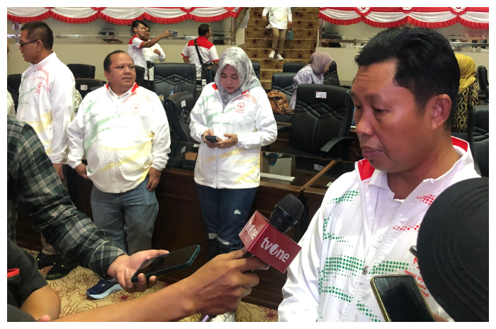 Pj Bupati Bogor, Asmawa Tosepu, saat menemui media dan menyampaikan beberapa pesan untuk pengurus baru SOIna Kabupaten Bogor.