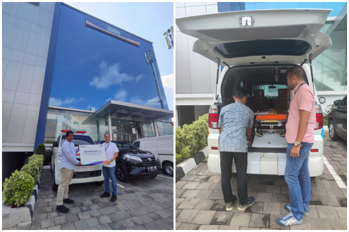BRI Kantor Cabang Jakarta Warung Buncit Jakarta Selatan, menyerahkan bantuan mobil ambulance lengkap dengan peralatan medis kepada Lazisma.