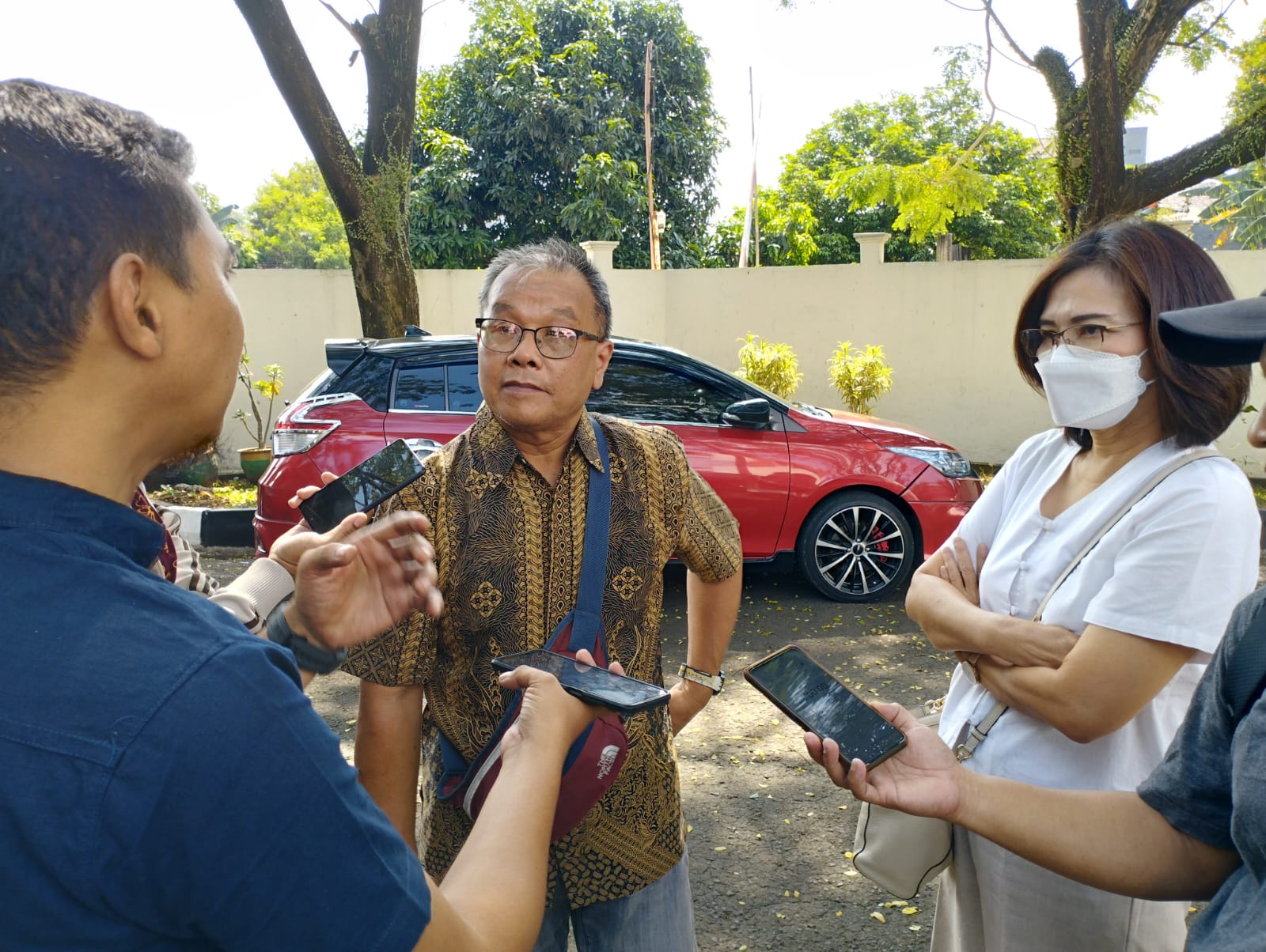 Saksi terdakwa saat memberikan keterangan