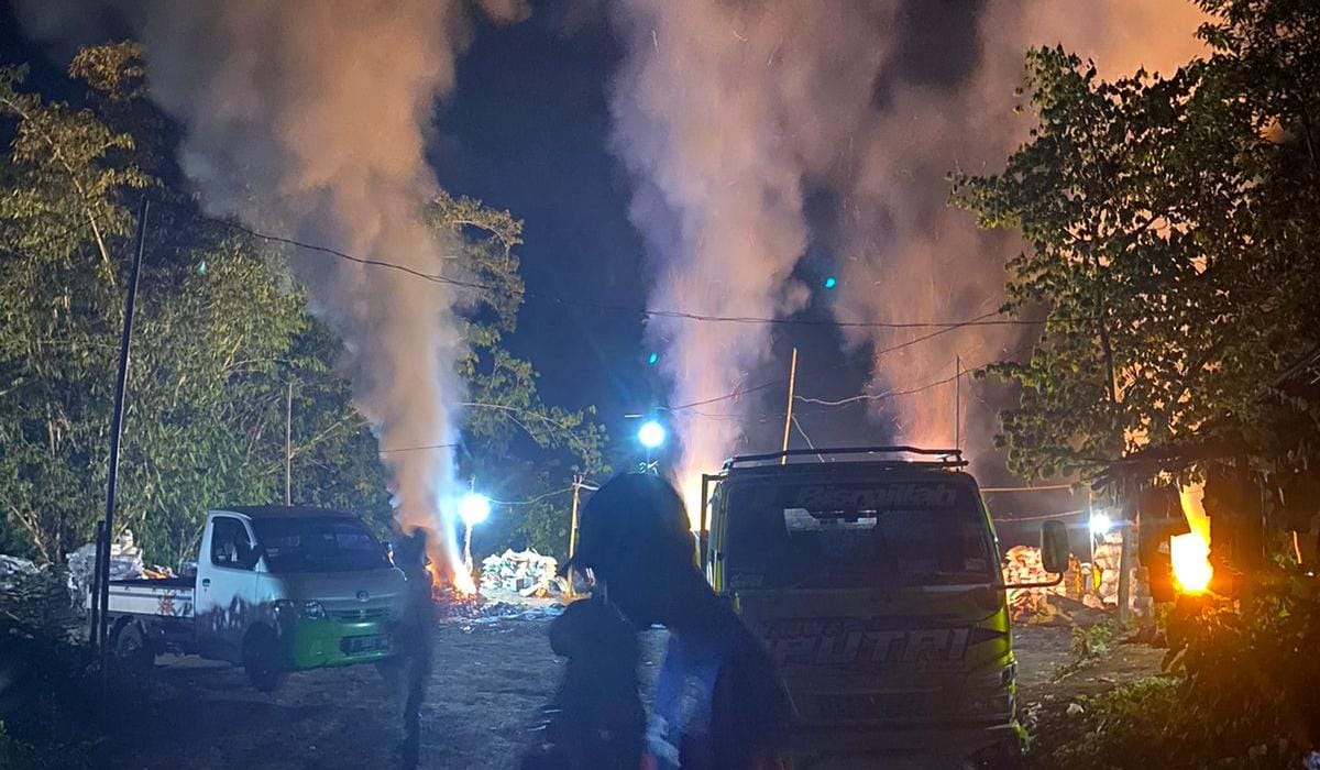 Pabrik pengelola limbah berbahaya ilegal di Kabupaten Bogor.