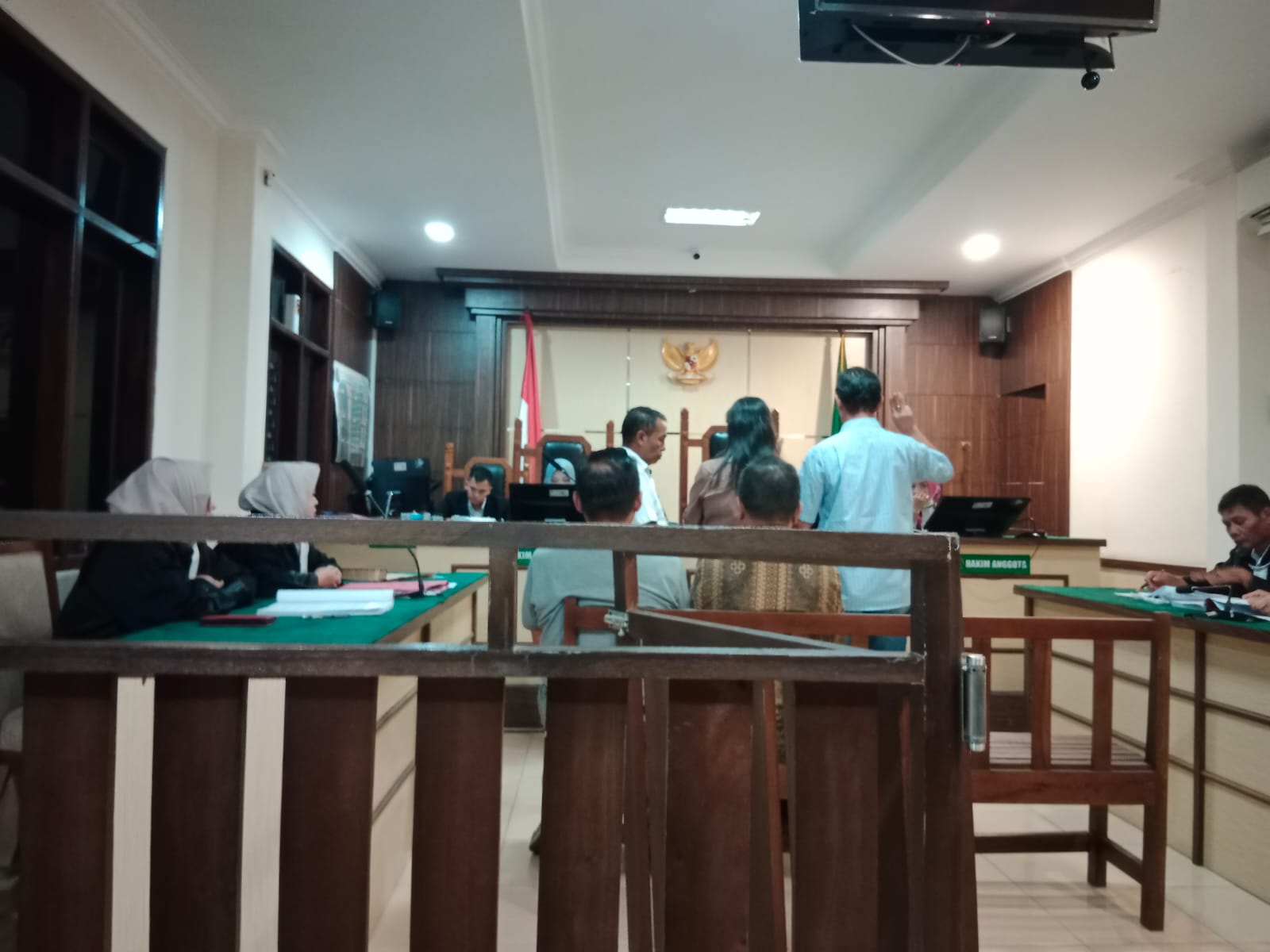 Sidang kasus penipuan di Pengadilan Negeri (PN) Cibinong Kabupaten Bogor Jawa Barat pada Kamis (27/6/2024).