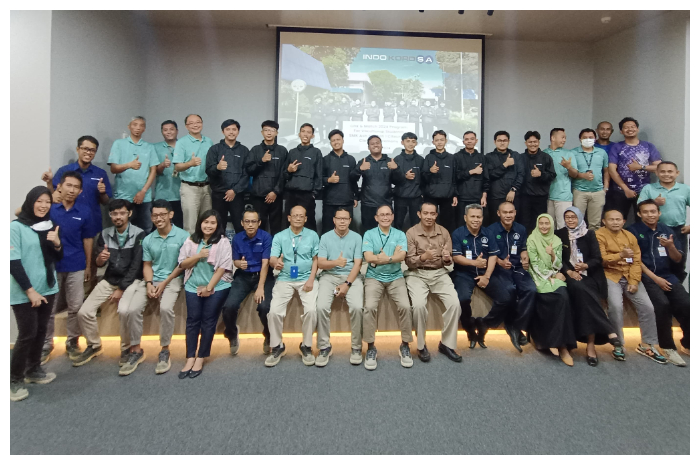 Keiatan Clossing Ceremony Link and Match SMK Ash Shoheh Citeureup di aula torium PT Indo Kordsa, Rabu (26/6/2024).