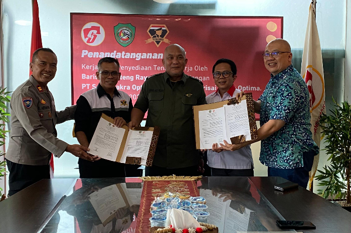 MOU tentang penyediaan tenaga kerja dengan pelatihan serta pendidikan jasa pengamanan.