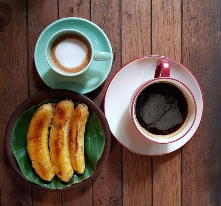 ilustrasi sarapan kopi