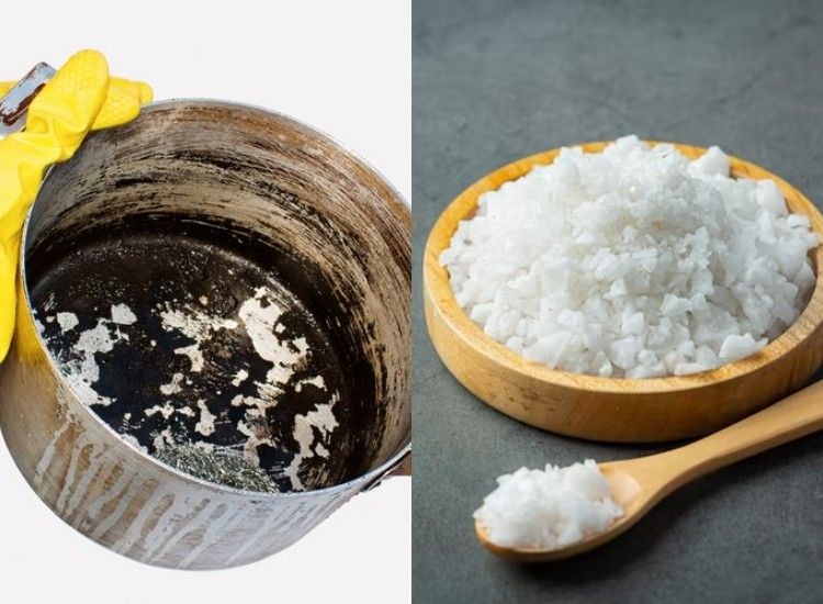 Kegunaan garam untuk berbagai peralatan dapur.