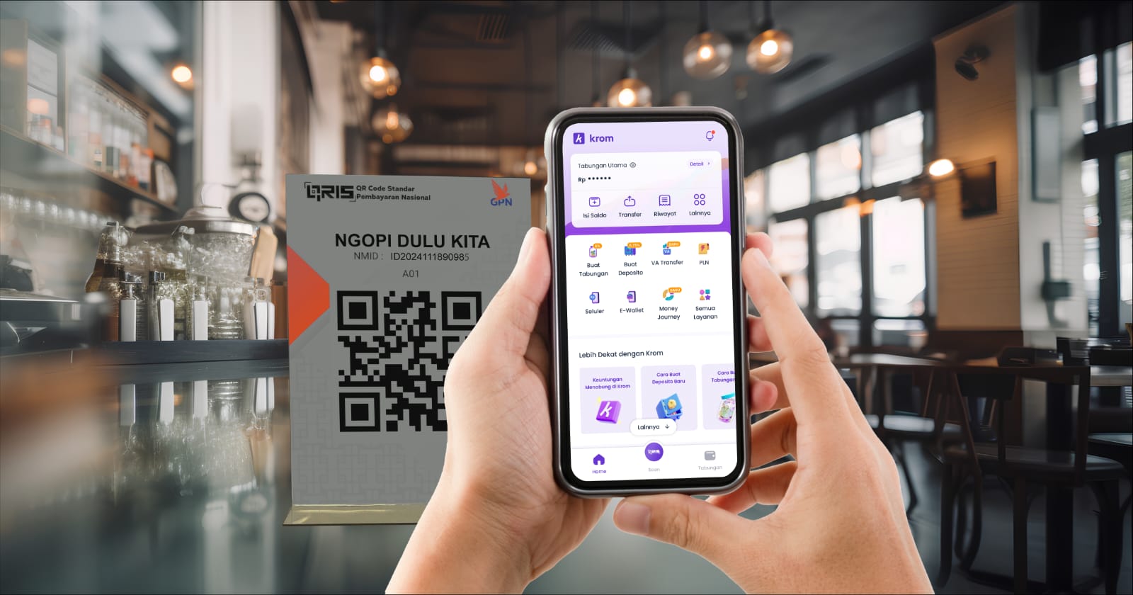 Hadirkan Fitur QRIS, Krom Bank Buat Transaksi Nasabah Lebih Fleksibel