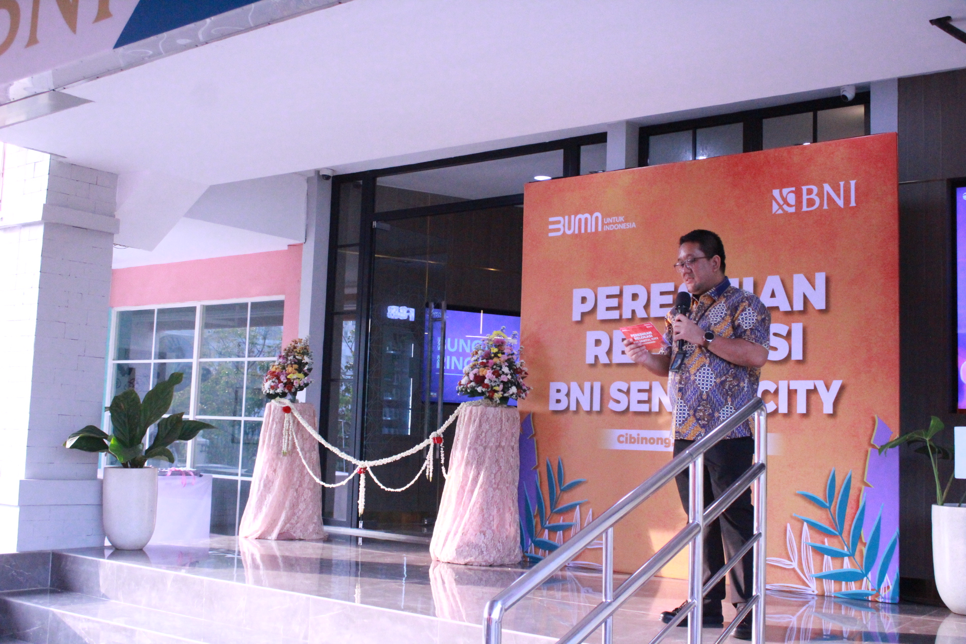 Peresmian kantor baru BNI Sentul City di Ruko Plaza Amsterdam Blok A 32.