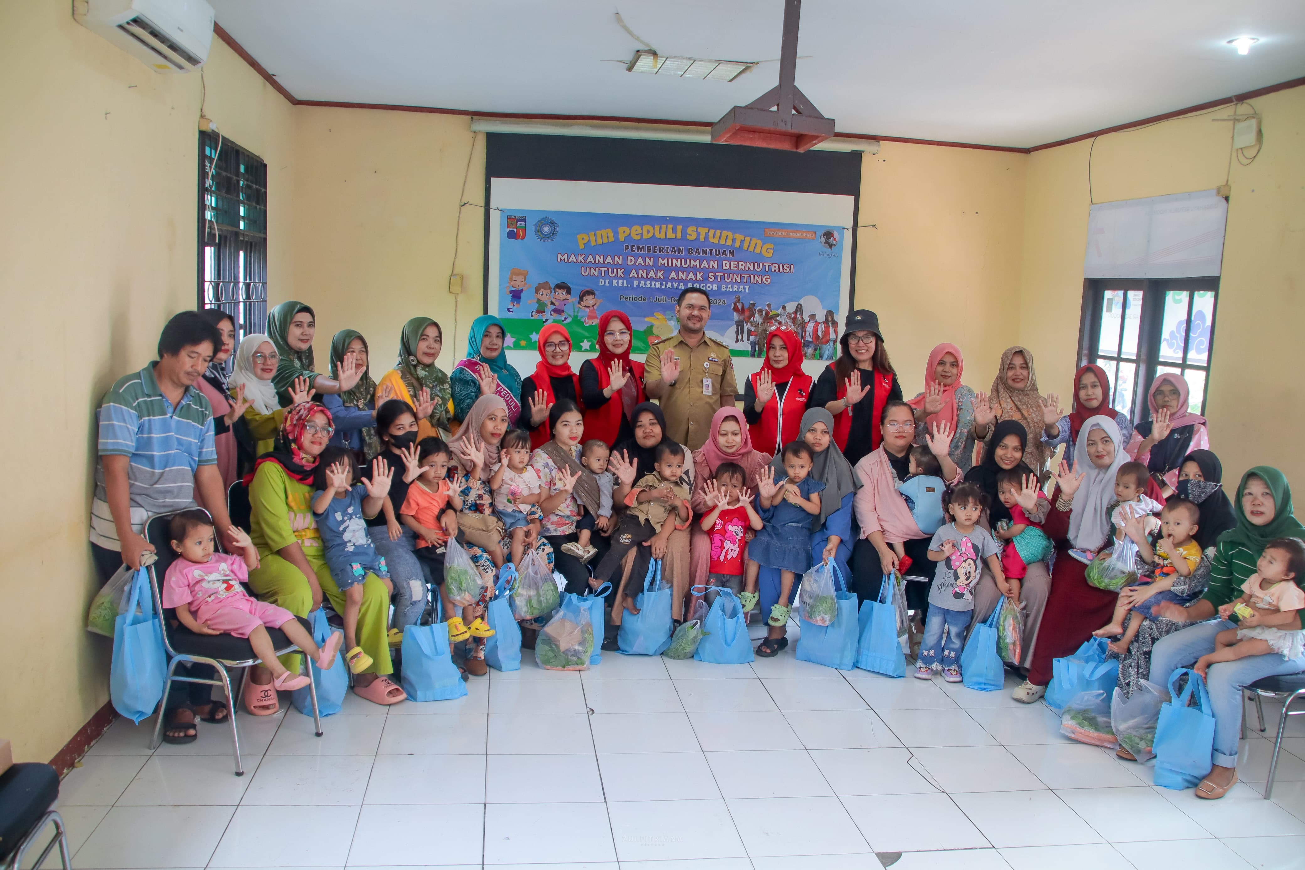 PIM Bogor Raya peduli stunting di Kelurahan Pasirjaya, Kecamatan Bogor Barat, Kota Bogor.