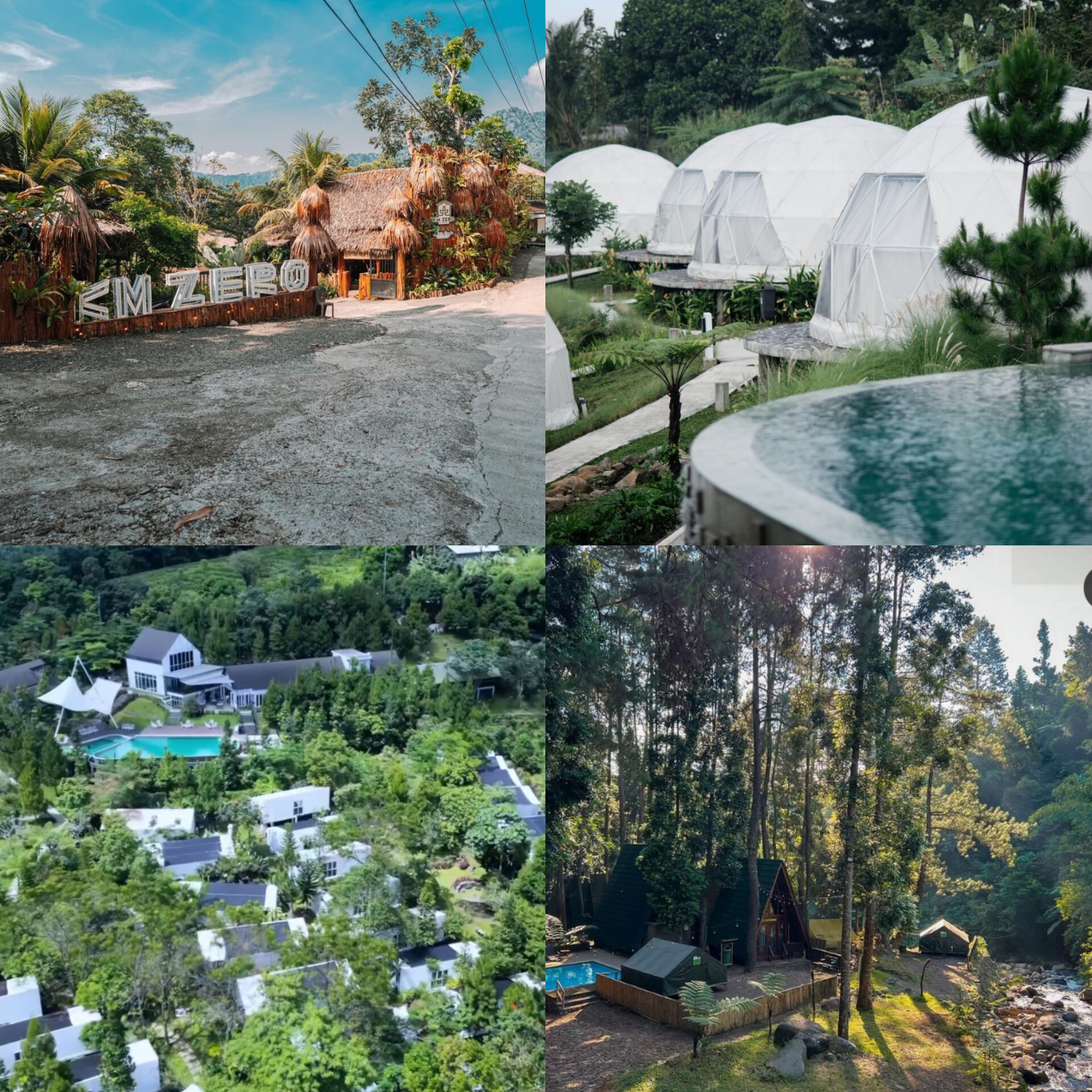 Tempat glamping di Bogor yang menyatu dengan alam.