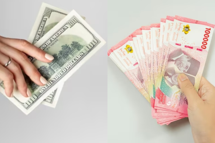 Ilustrasi nilai tukar rupiah terhadap dolar.