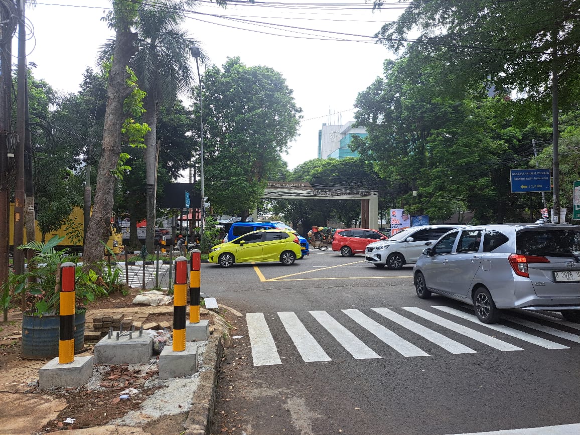Simpang Taman Yasmin depan eks Giant Yasmin akan segera dipasang Lampu Merah.