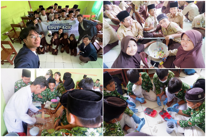KOMPAK : Tim PKM Edutrack&nbsp;menghidupkan kembali semangat kreativitas&nbsp;di MIS Al-Bayyinah, Kabupaten Bogor.