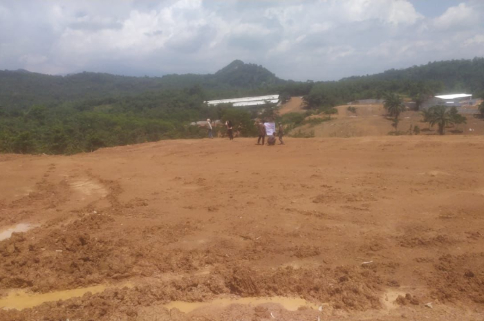 Salah satu lahan di Desa Wirajaya, Kecamatan Jasinga, Kabupaten Bogor yang jadi konflik agraria.