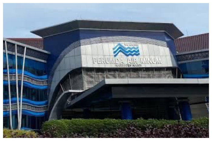 Kantor Perumda Tirta Kahuripan Kabupaten Bogor di Jalan Tagar Beriman, Cibinong.