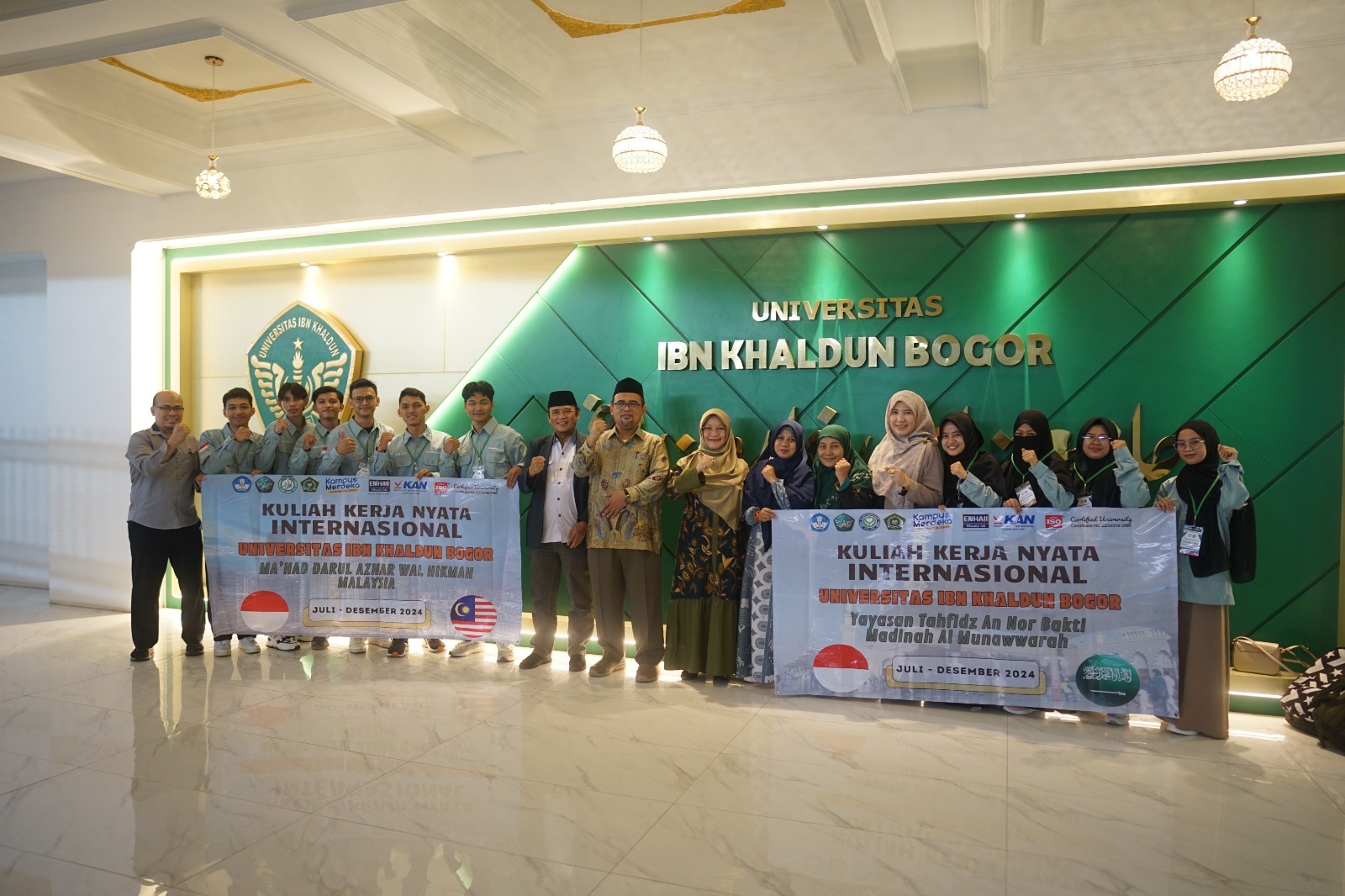 Pelepasan 10 mahasiswa UIKA Bogor untuk menjalani KKN Internasional ke Malaysia dan Madinah.