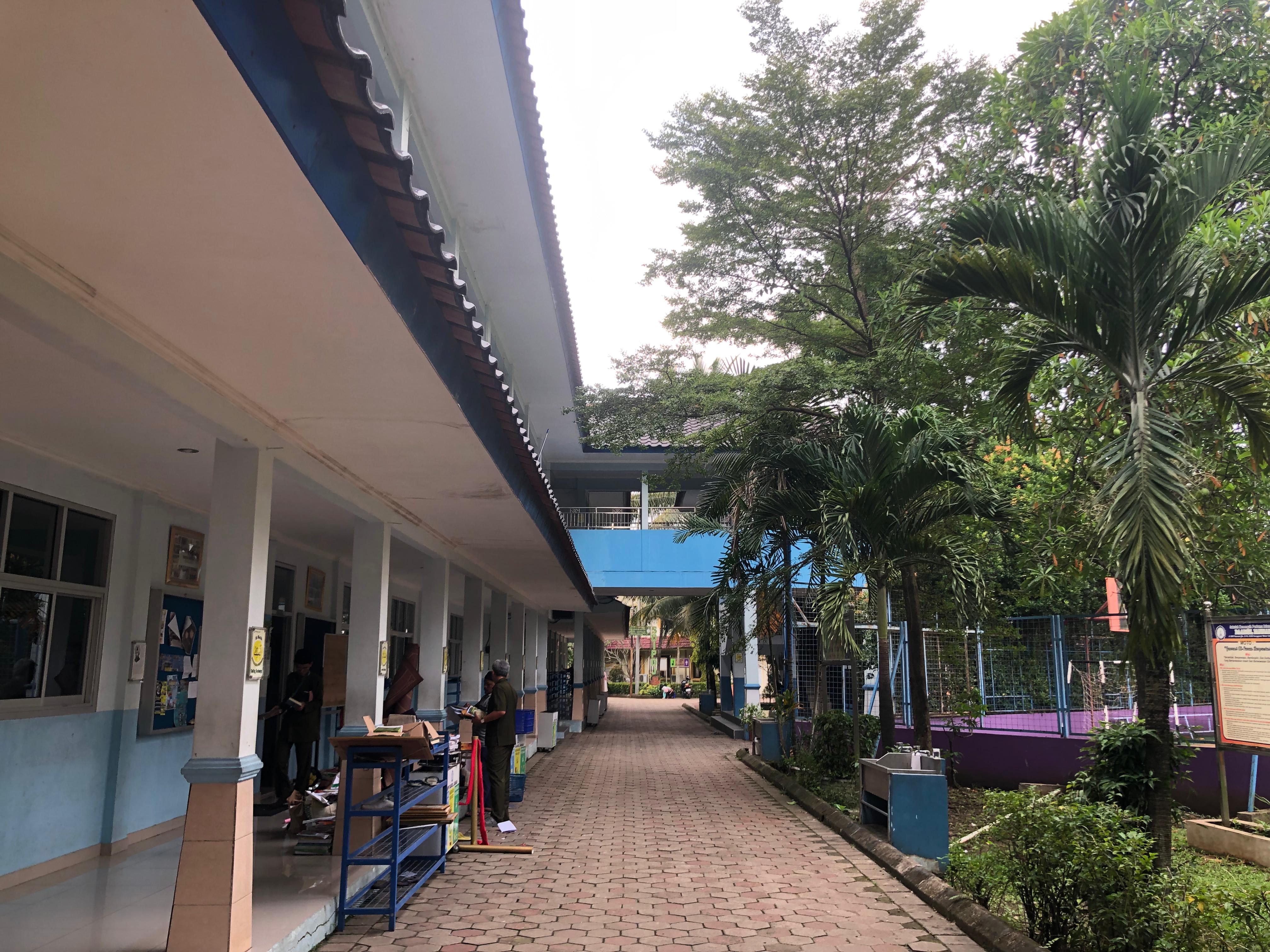 Suasana  PPDB di SMP Daarul Jannah Cibinong, Kabupaten Bogor.