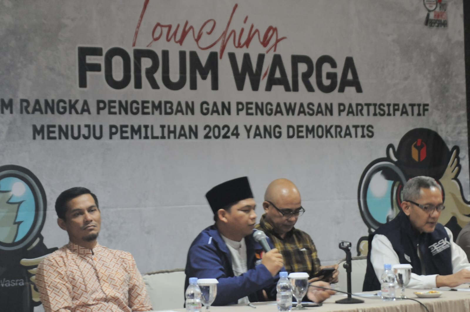 Bawaslu Kabupaten Bogor, melaunching program forum warga di Hotel M One, Jalan Raya Bogor, Jumat (12/7/2024).