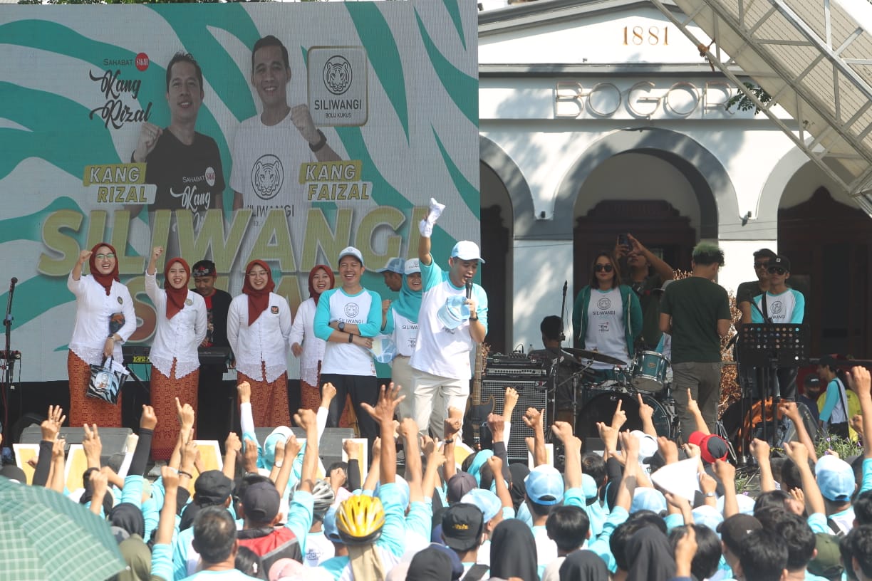 Kemeriahan Siliwangi Sehat yang digelar Siliwangi Bolu Kukus&nbsp;di Kota Bogor.