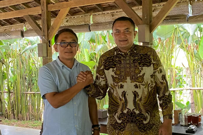 Ketua DPC Partai Gerindra Kabupaten Bogor, Iwan Setiawan bersama Rudy Susmanto.