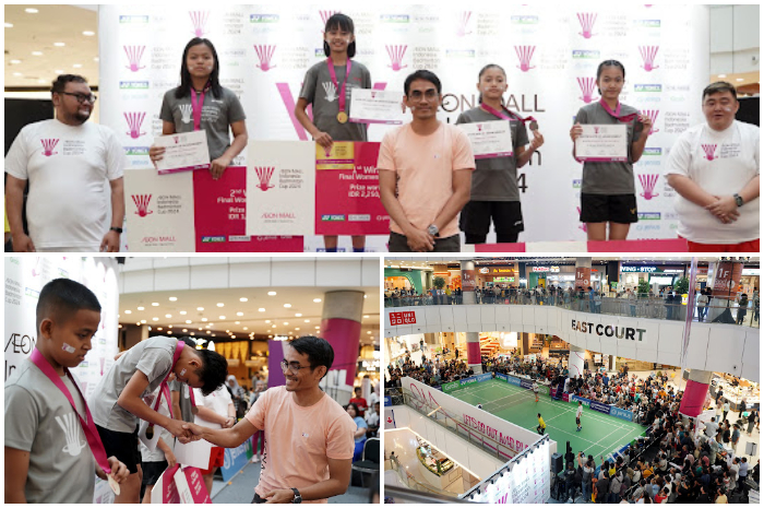 Ini dia  para pemenang AEON Mall Indonesia Badminton Cup 2024