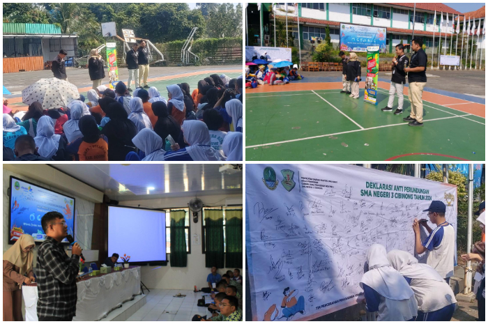 Kegiatan MPLS di SMAN 3 Cibinong pada hari terakhir Rabu (17/7/2024).